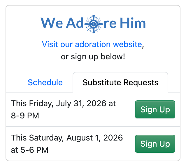 Substitute requests in the embed widget